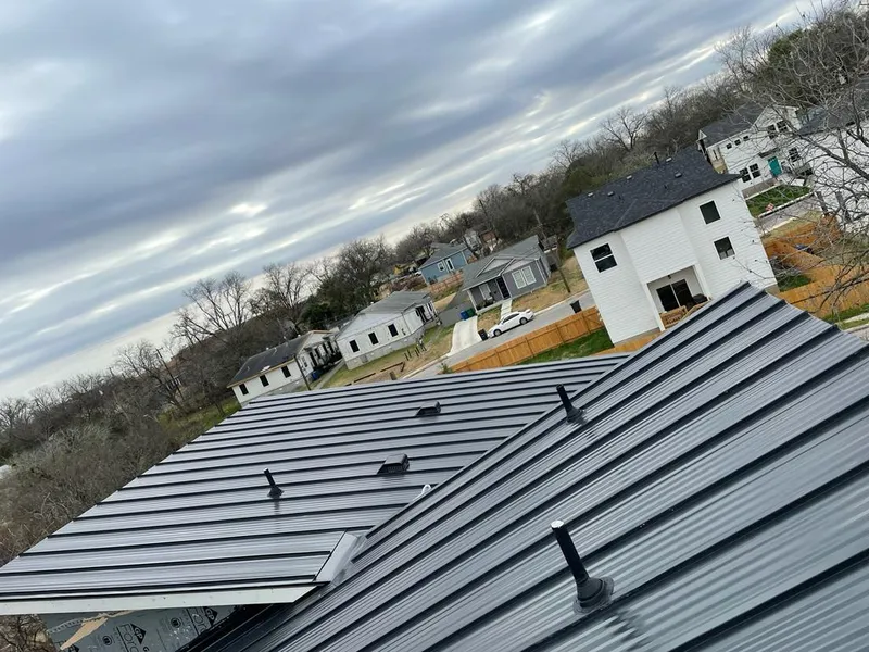 Standing seam metal roof panels with vents for Skylight Repair in Lake Mathews